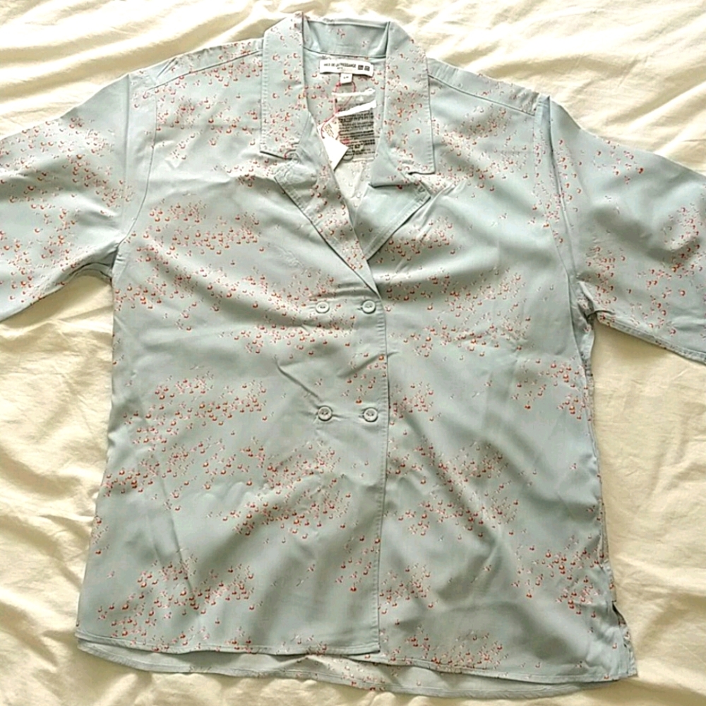 NWT Ines de la Fressange x Uniqlo Blouse